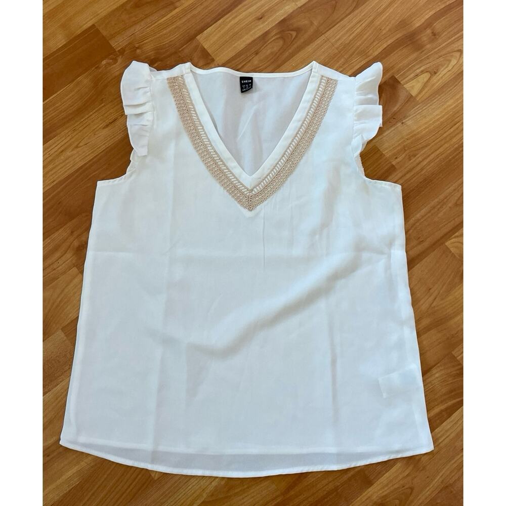 Shein  white Blouse‎